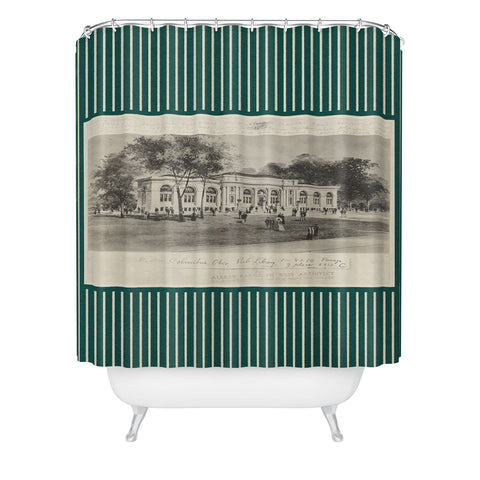 Society6 Design Studio Columbus Public Library Forest Shower Curtain