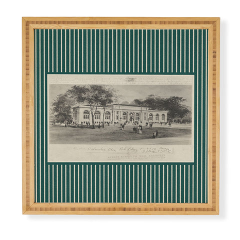 Society6 Design Studio Columbus Public Library Forest Framed Wall Art