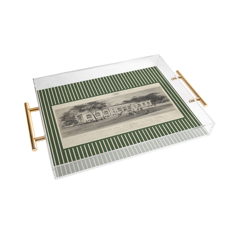 Society6 Design Studio Columbus Public Library Olive Acrylic Tray