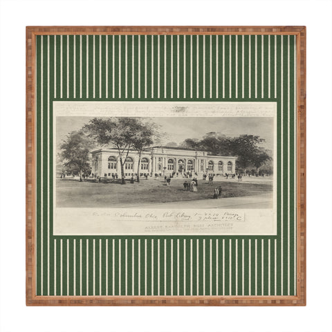 Society6 Design Studio Columbus Public Library Olive Square Tray