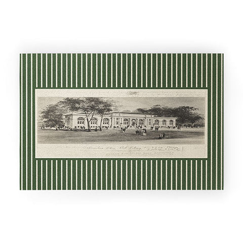 Society6 Design Studio Columbus Public Library Olive Welcome Mat