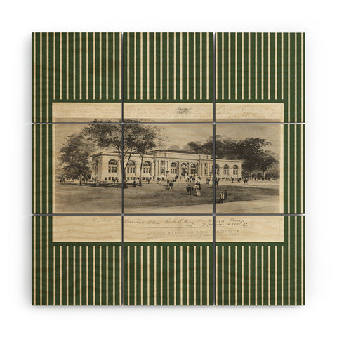 Society6 Design Studio Columbus Public Library Olive Wood Wall Mural