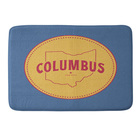 Society6 Design Studio Columbus Seal Memory Foam Bath Mat