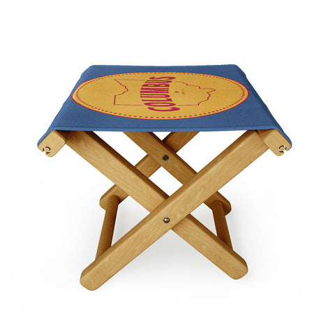 Society6 Design Studio Columbus Seal Folding Stool