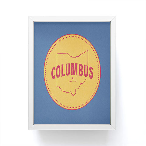 Society6 Design Studio Columbus Seal Framed Mini Art Print
