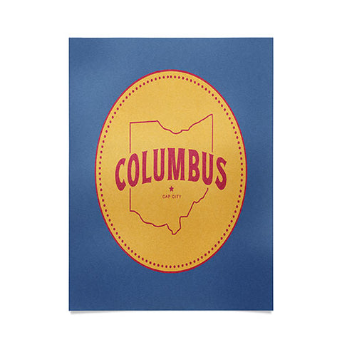 Society6 Design Studio Columbus Seal Poster