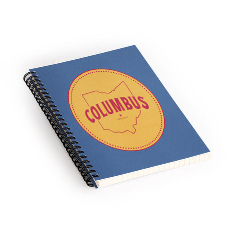 Society6 Design Studio Columbus Seal Spiral Notebook