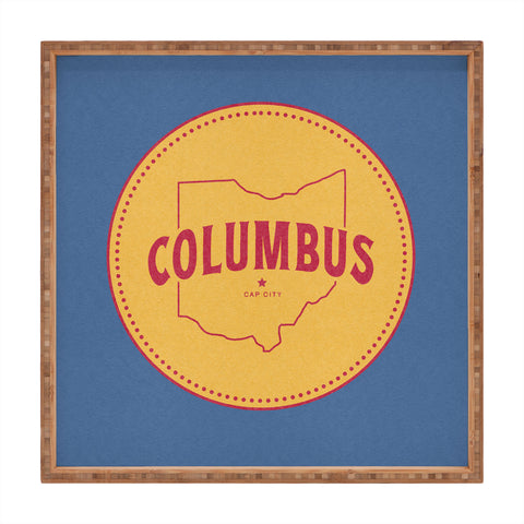 Society6 Design Studio Columbus Seal Square Tray