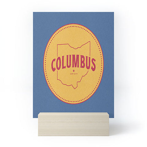 Society6 Design Studio Columbus Seal Mini Art Print