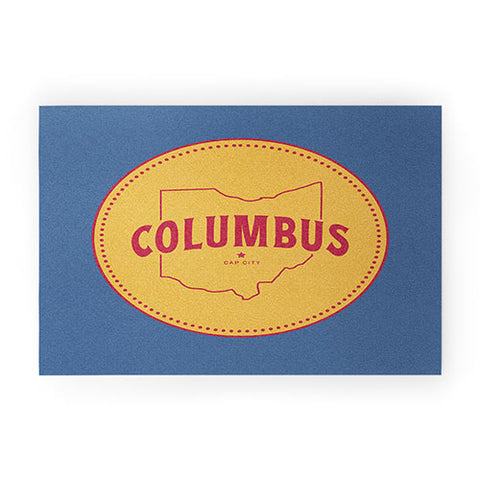 Society6 Design Studio Columbus Seal Welcome Mat