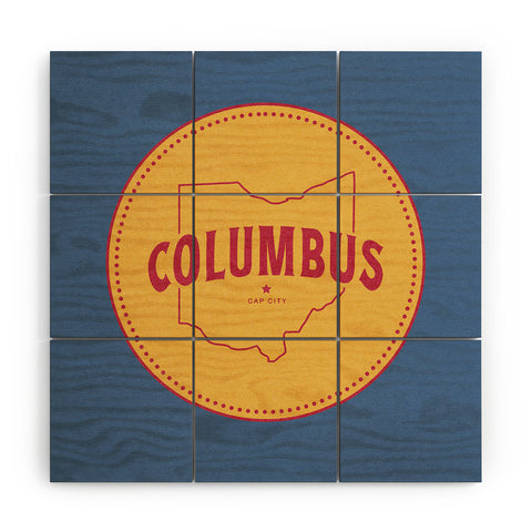 Society6 Design Studio Columbus Seal Wood Wall Mural