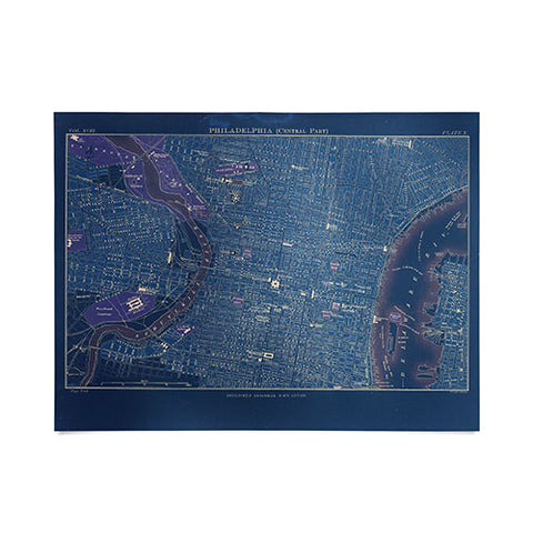 Society6 Design Studio Encyclopedia Britannica Philadelphia Map Poster