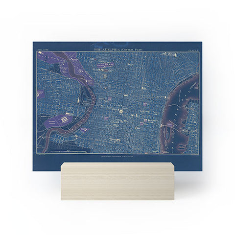 Society6 Design Studio Encyclopedia Britannica Philadelphia Map Mini Art Print
