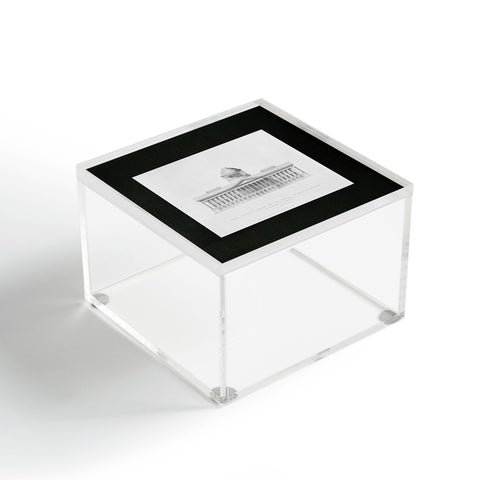 Society6 Design Studio First Premium Design for the Capitol of Ohio at Columbus by Walter of Cincinnati 1839 Acrylic Box