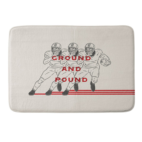 Society6 Design Studio Ground And Pound Memory Foam Bath Mat