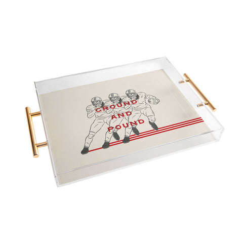 Society6 Design Studio Ground And Pound Acrylic Tray