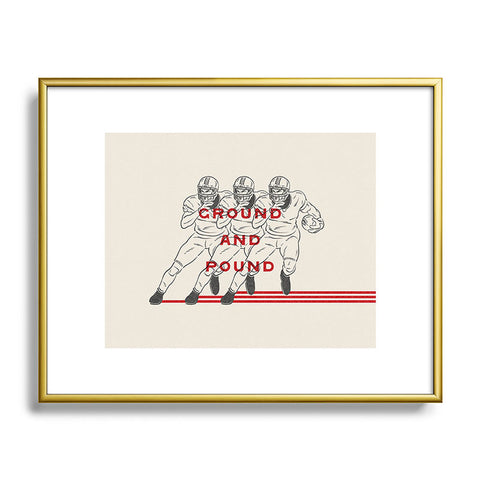 Society6 Design Studio Ground And Pound Metal Framed Art Print