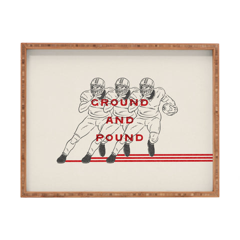 Society6 Design Studio Ground And Pound Rectangular Tray