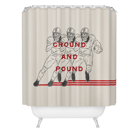 Society6 Design Studio Ground And Pound Shower Curtain