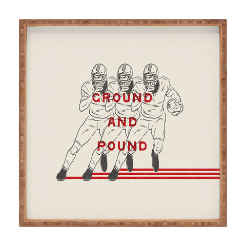 Society6 Design Studio Ground And Pound Square Tray