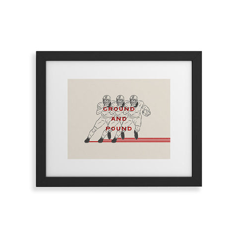 Society6 Design Studio Ground And Pound Framed Art Print