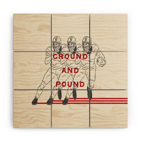 Society6 Design Studio Ground And Pound Wood Wall Mural