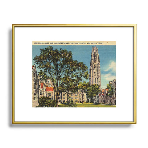 Society6 Design Studio Harkness Tower Metal Framed Art Print
