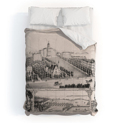 Society6 Design Studio Historic Wisconsin University Comforter