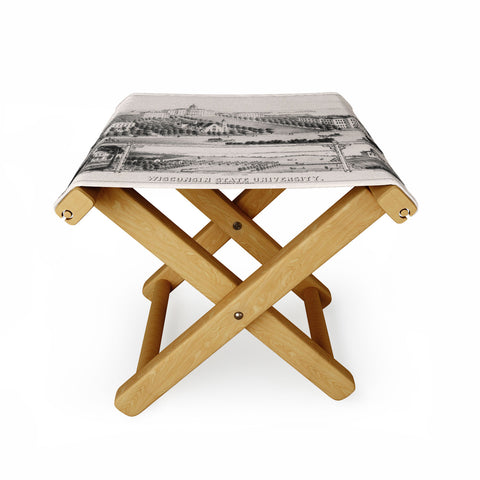 Society6 Design Studio Historic Wisconsin University Folding Stool