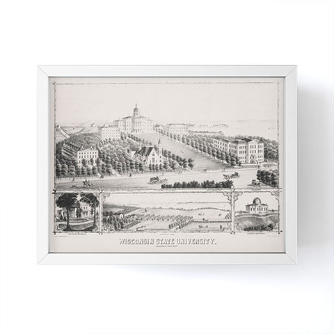 Society6 Design Studio Historic Wisconsin University Framed Mini Art Print