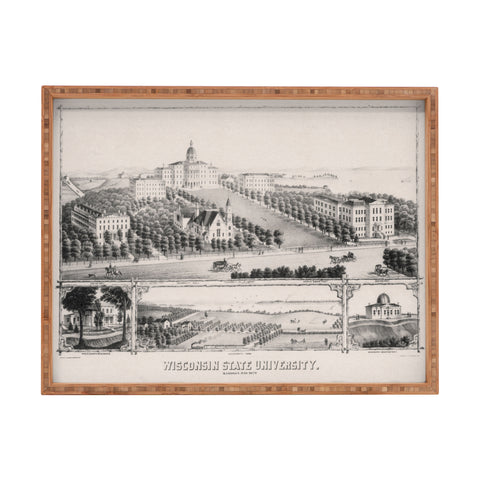 Society6 Design Studio Historic Wisconsin University Rectangular Tray