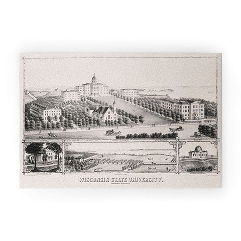 Society6 Design Studio Historic Wisconsin University Welcome Mat