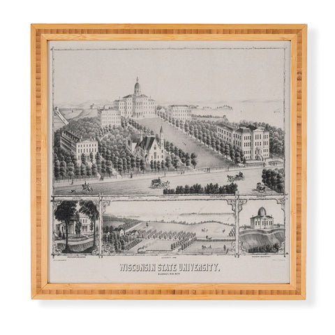 Society6 Design Studio Historic Wisconsin University Framed Wall Art