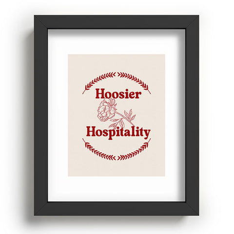 Society6 Design Studio hoosier hospitality Recessed Framing Rectangle