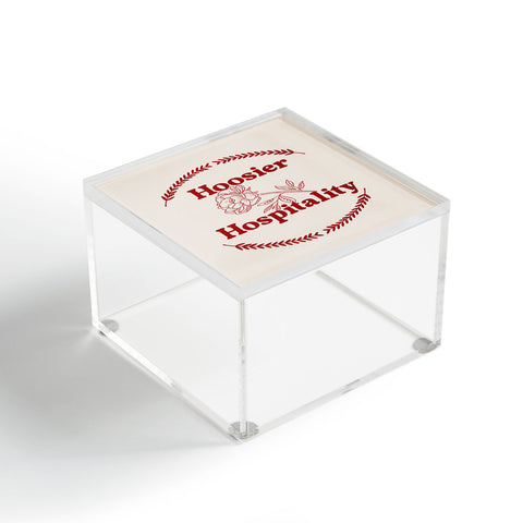 Society6 Design Studio hoosier hospitality Acrylic Box