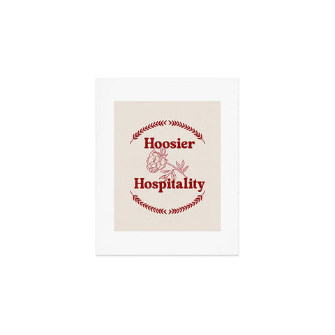 Society6 Design Studio hoosier hospitality Art Print