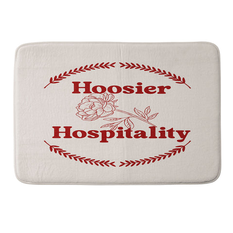 Society6 Design Studio hoosier hospitality Memory Foam Bath Mat