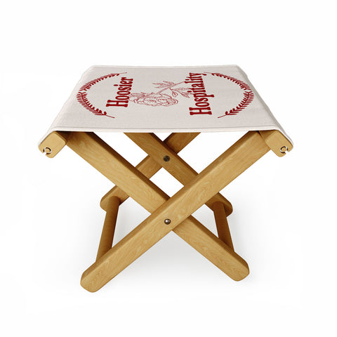 Society6 Design Studio hoosier hospitality Folding Stool