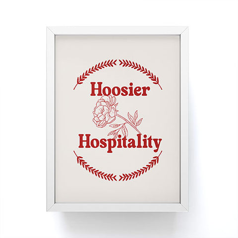 Society6 Design Studio hoosier hospitality Framed Mini Art Print