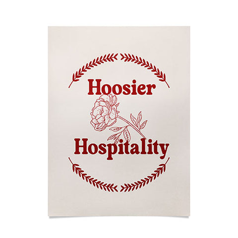 Society6 Design Studio hoosier hospitality Poster