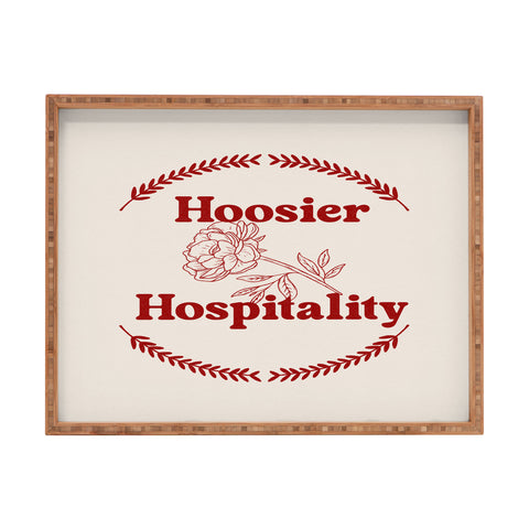 Society6 Design Studio hoosier hospitality Rectangular Tray