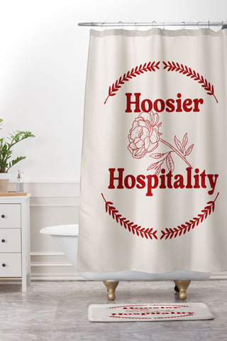 Society6 Design Studio hoosier hospitality Shower Curtain And Mat