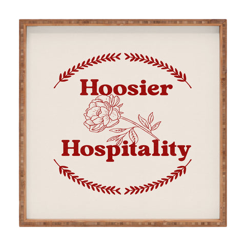 Society6 Design Studio hoosier hospitality Square Tray