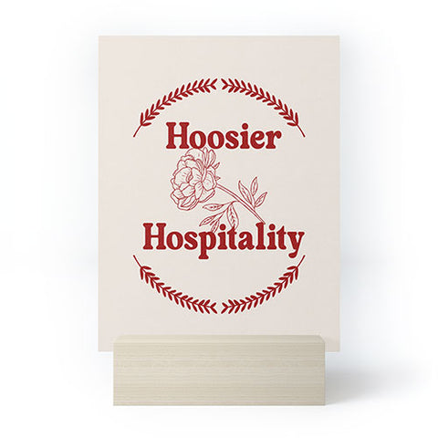 Society6 Design Studio hoosier hospitality Mini Art Print