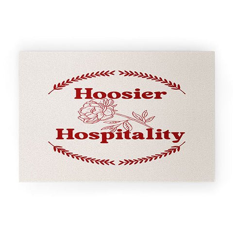 Society6 Design Studio hoosier hospitality Welcome Mat