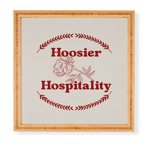 Society6 Design Studio hoosier hospitality Framed Wall Art