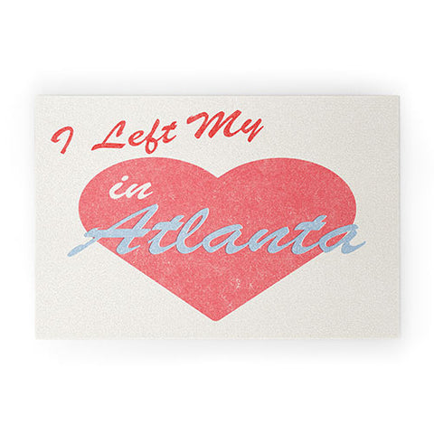 Society6 Design Studio I Left My Heart in Atlanta Welcome Mat
