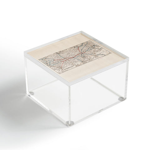 Society6 Design Studio indiana bloomington railway system Acrylic Box