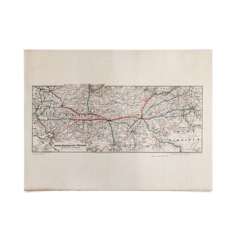 Society6 Design Studio indiana bloomington railway system Poster