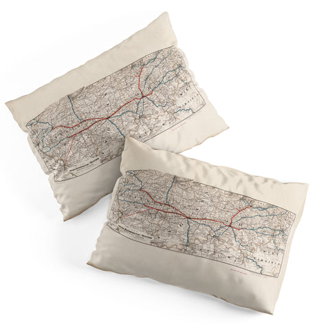 Society6 Design Studio indiana bloomington railway system Pillow Shams